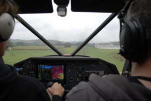 ICP Ventura 4 cockpit on final